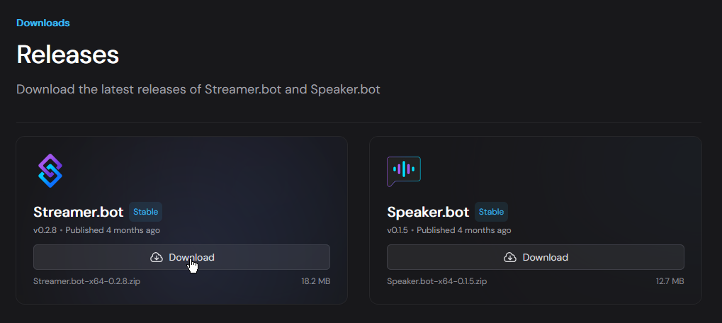 Streamer.bot Download Stable Release