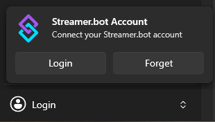 streamer.bot login